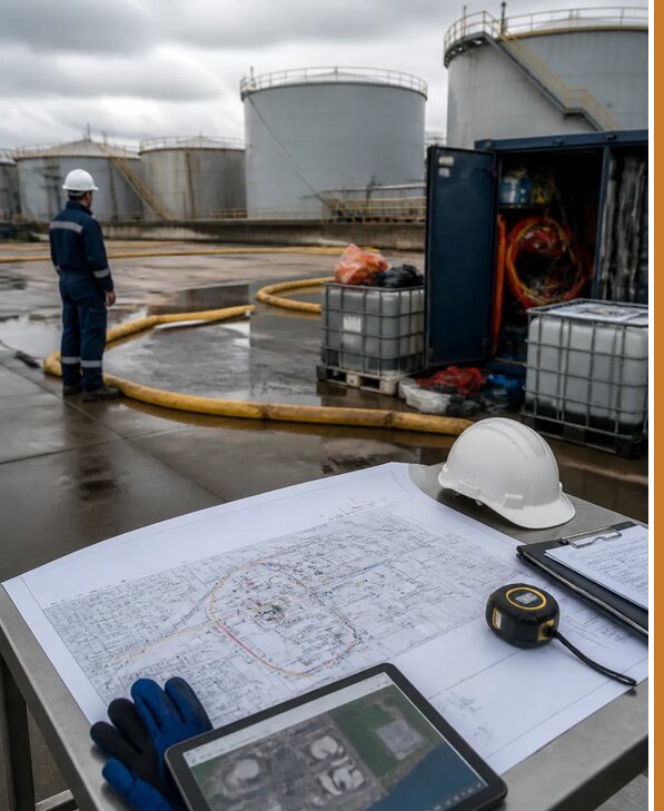 Разработка плана ликвидации разливов нефти в Великом Новгороде